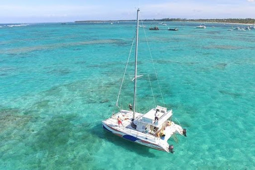 A private catamaran in Punta Cana