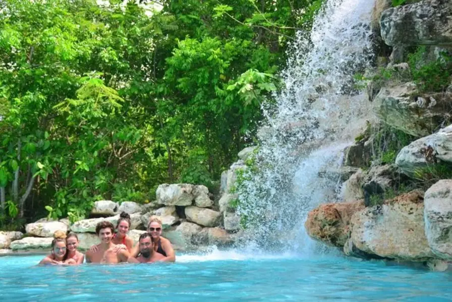 Waterfall Pool & Dominican Village Visit