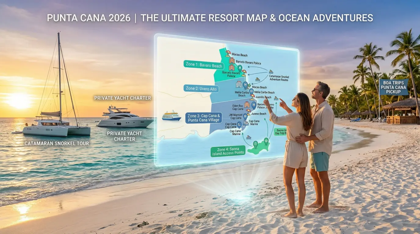 The Ultimate Map of Punta Cana Resorts 2026 | Best Zones & Ocean Adventures
