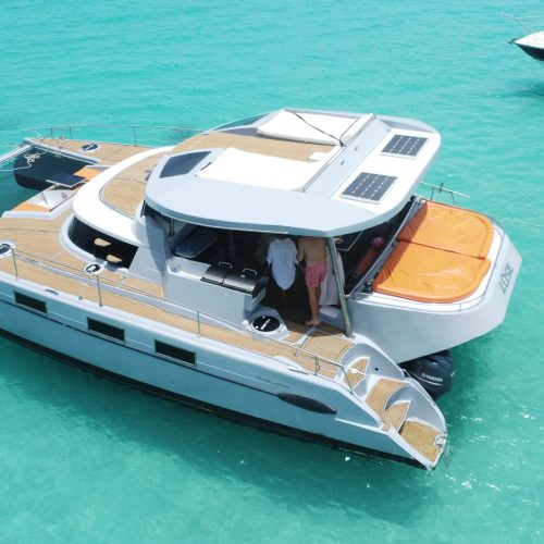 1 - Beautiful view of Punta Cana waters for our loving guests on our private yacht to Saona Island tour