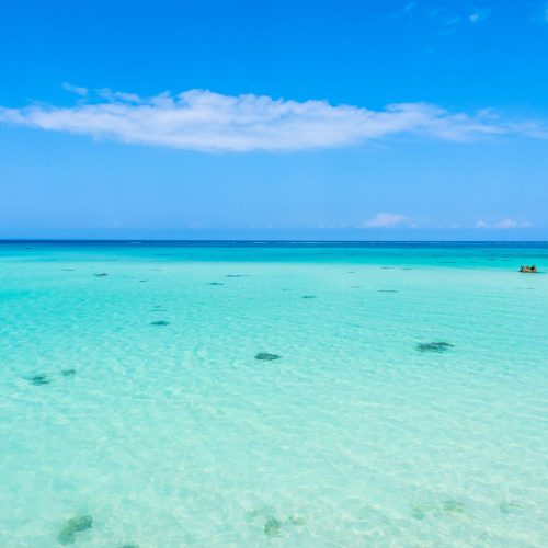 11 - Beautiful crystal water views of Punta Cana on our Private Yacht majesty 56 Punta Cana tour