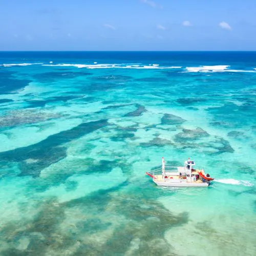 13 - Beautiful water views of Punta Cana on our private catamaran Delux Punta Cana tour