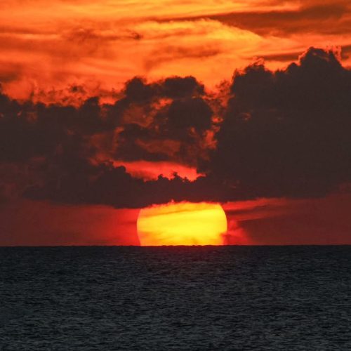 13 - Capturing the beautiful sunset view in Punta Cana on our sunset cruise punta cana tour