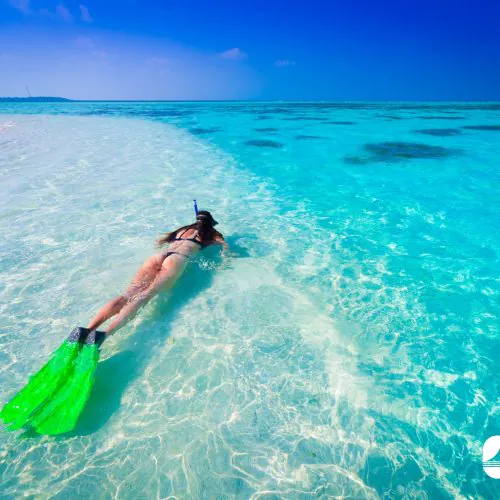 13 - Happy guest enjoy snorkeling on our catamaran Punta Cana isla saona tour