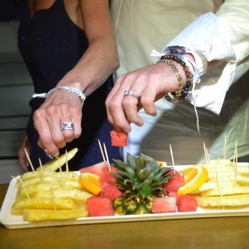 14 - Our cheif preparing food for our loving guests on sunset cruise punta cana tour