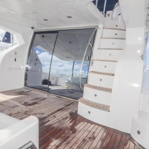 5 - Clean and beautiful view of our yacht on Private Yacht majesty 56 Punta Cana tour