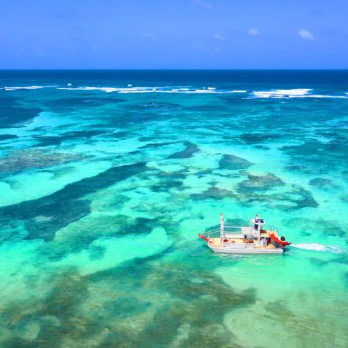 6 - Guests enjoy extreme beautiful views of Punta Cana on our shared catamaran tour in punta cana