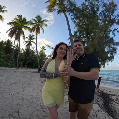 Beautiful Couple for catamaran weddings punta cana