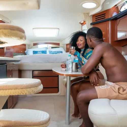 Couple Enjoying on Yacht Trips Bavaro