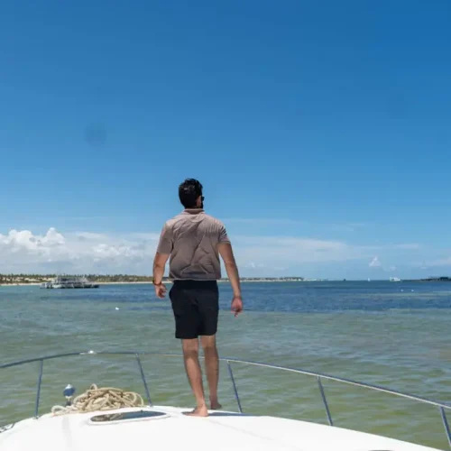 Happy client see amazing views on Yacht Trips Bavaro