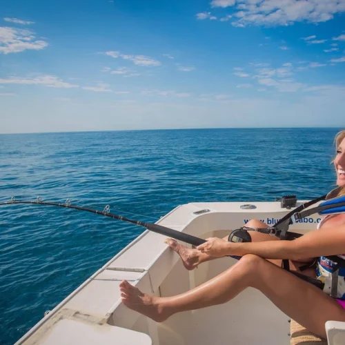 Happy customer enjoy our deep sea fishing tour Punta Cana