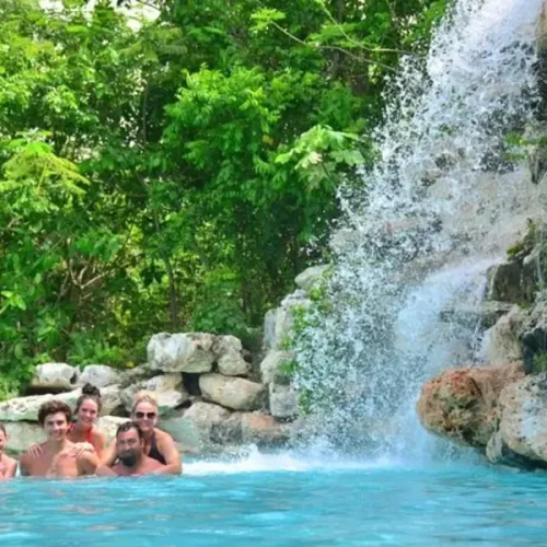 Waterfall Pool & Dominican Village Visit