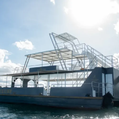 view 3 of our private mega punta cana catamaran