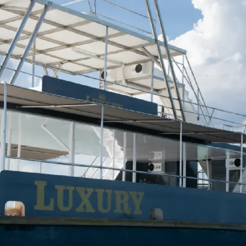 view of our private mega punta cana catamaran